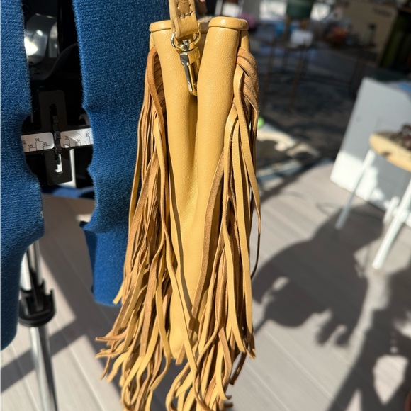 Maje Tan Fringe Tote Bag - Picture 3 of 8